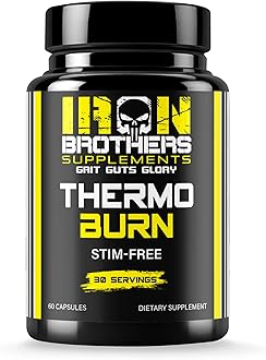 - Iron Brothers Stimulant Free Fat Burner – Non Stim Thermogenic Metabolism Booster – Acetyl L-Carnitine, Grains of Paradise & Forskolin – Caffeine Free Weight Loss Support – 60 Capsules