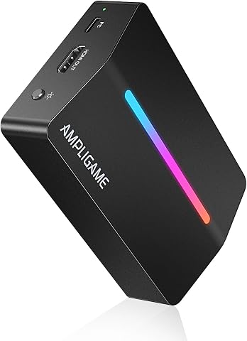 Fifine AmpliGame Video Capture Card, HD 1080p 60fps, 4K HDMI to USB, Compatib...