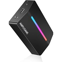 بطاقة التقاط فيديو Fifine AmpliGame، HD 1080 60 fps للفيديو الصوتي، الألعاب، البث المباشر، 4 K HDMI إلى USB بطاقة التقاط متوافقة مع PS4/Windows/Mac OS/Switch/Xbox-V3