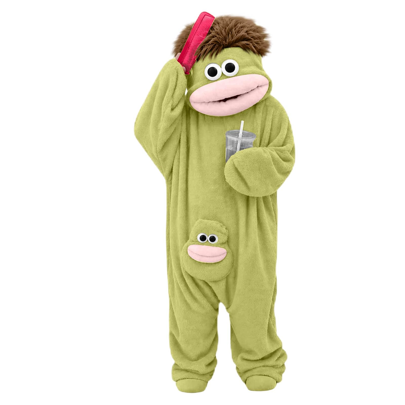 Monster Onesie Adult, Halloween Costumes Adult Women, Funny Pajamas， Soft