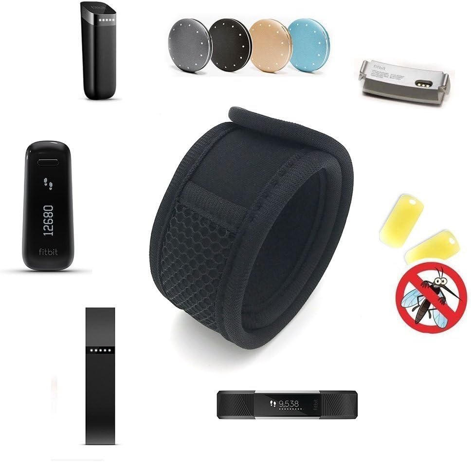 VIEEL New Adjustable Arm&Ankle Running Band Fastener Wristband Band with Mesh Pouch For Fitbit flex 2 , Blaze Watch, Alta, Flex, One Fitness Tracker Wristband (Black, 13'') : Electronics