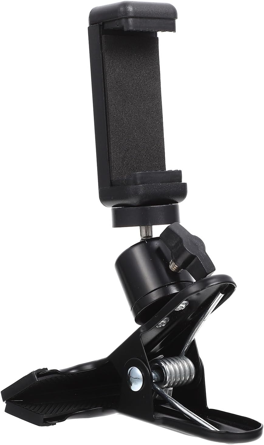 PRETYZOOM Rotatable Desktop Phone Holder Clamp Large Mobile Stand Metal Adjustable Smartphone Rack for Office and Home Use