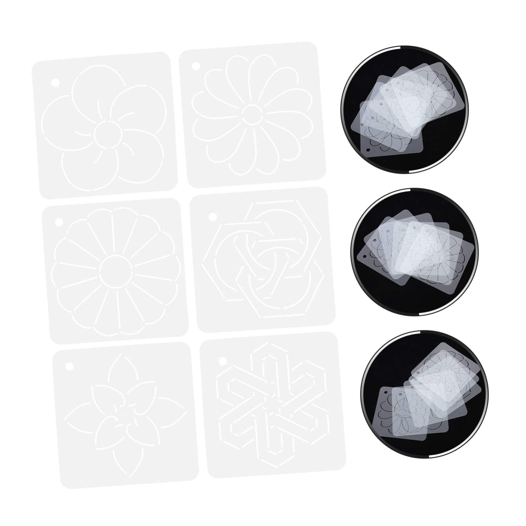 SEWACC 18piezas Plantillas De Acolchado De Acrílico Para y Costura De Patchwork y Para Manualidades