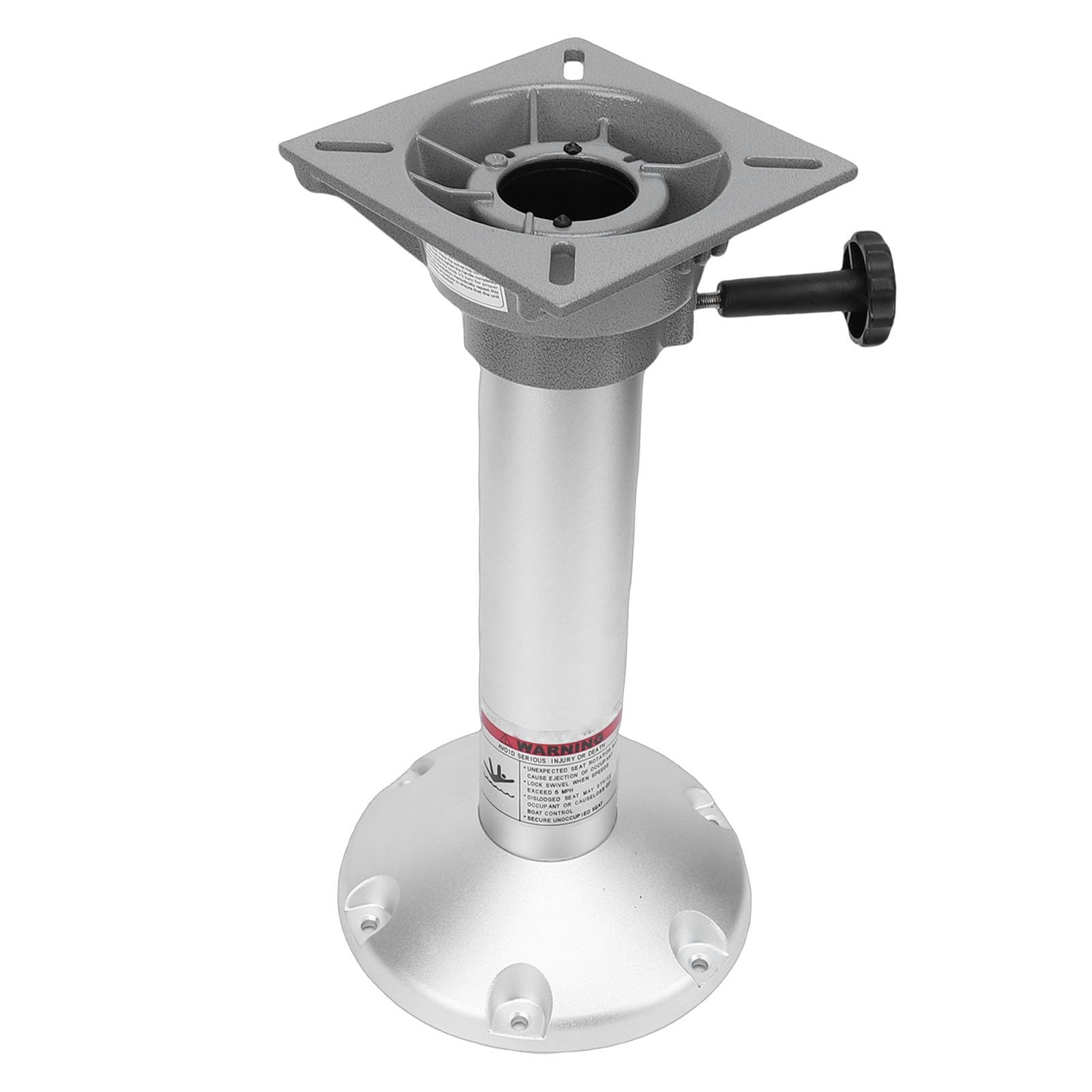 Pedestal para Asiento de Barco, Base de Silla Giratoria de Aleación de Aluminio de 360 ​​grados, Kit de Montaje Desmontable para Asientos de Pasajeros de Conductor de Yates y Vehículos