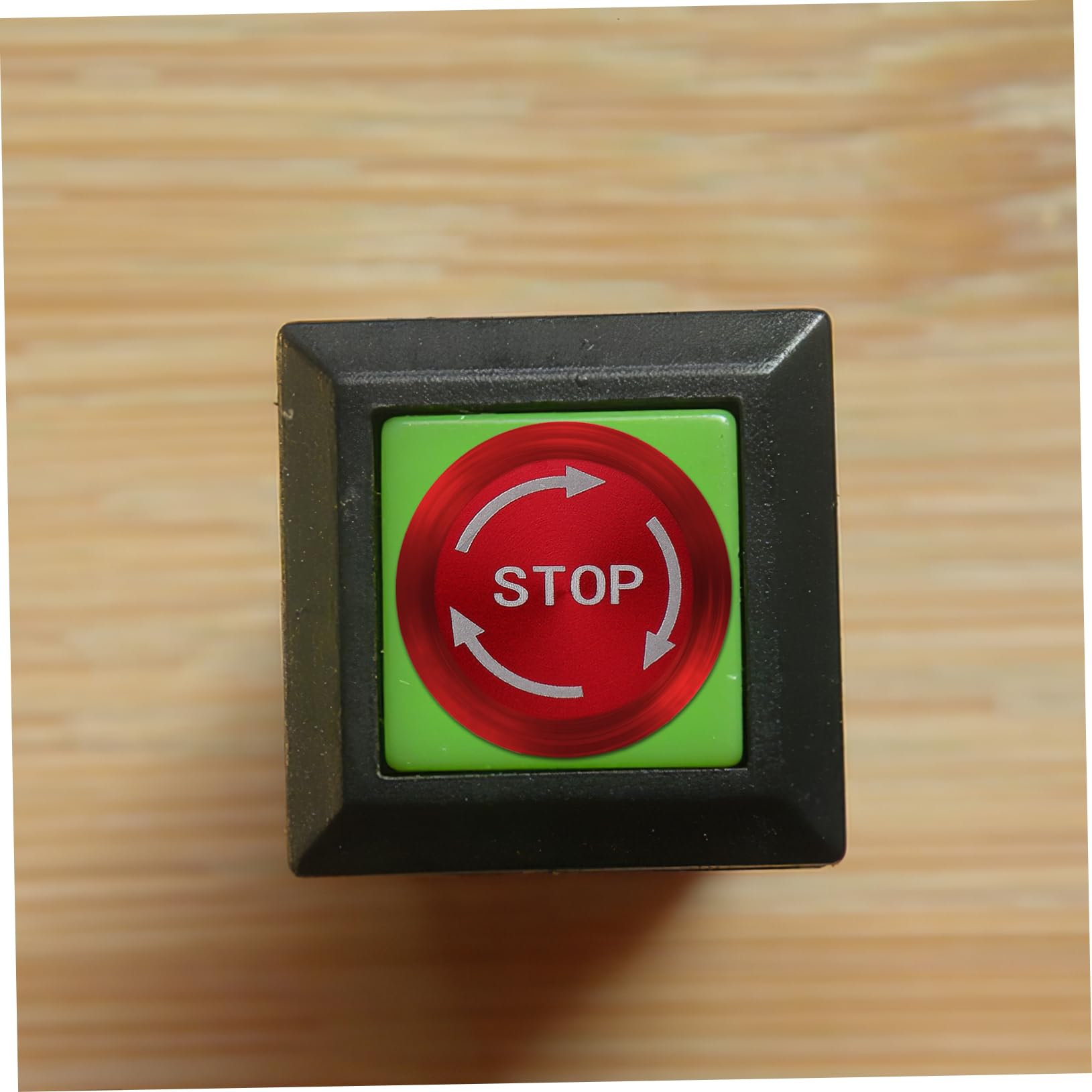 5 Pièces Bouton poussoir en métal robot alarme basculer désactivé sortie boutons poussoirs bouton d'arrêt boutons d'urgence bouton d'urgence boutons d'arrêt Laiton nickelé rouge