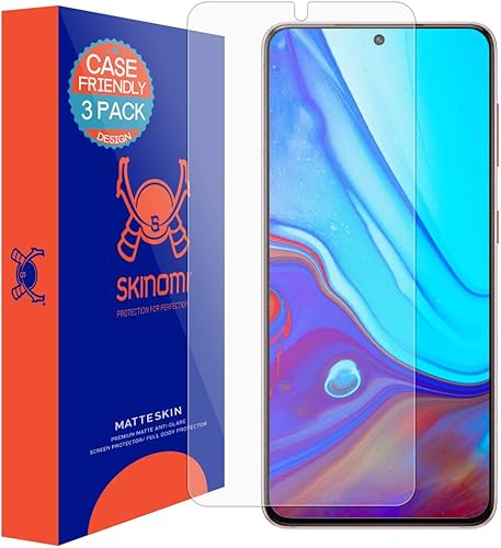 Skinomi Protector de pantalla mate compatible con Samsung Galaxy S21 (6.2 pulgadas) (paquete de 3) (compatible con funda) funciona con escáner de
