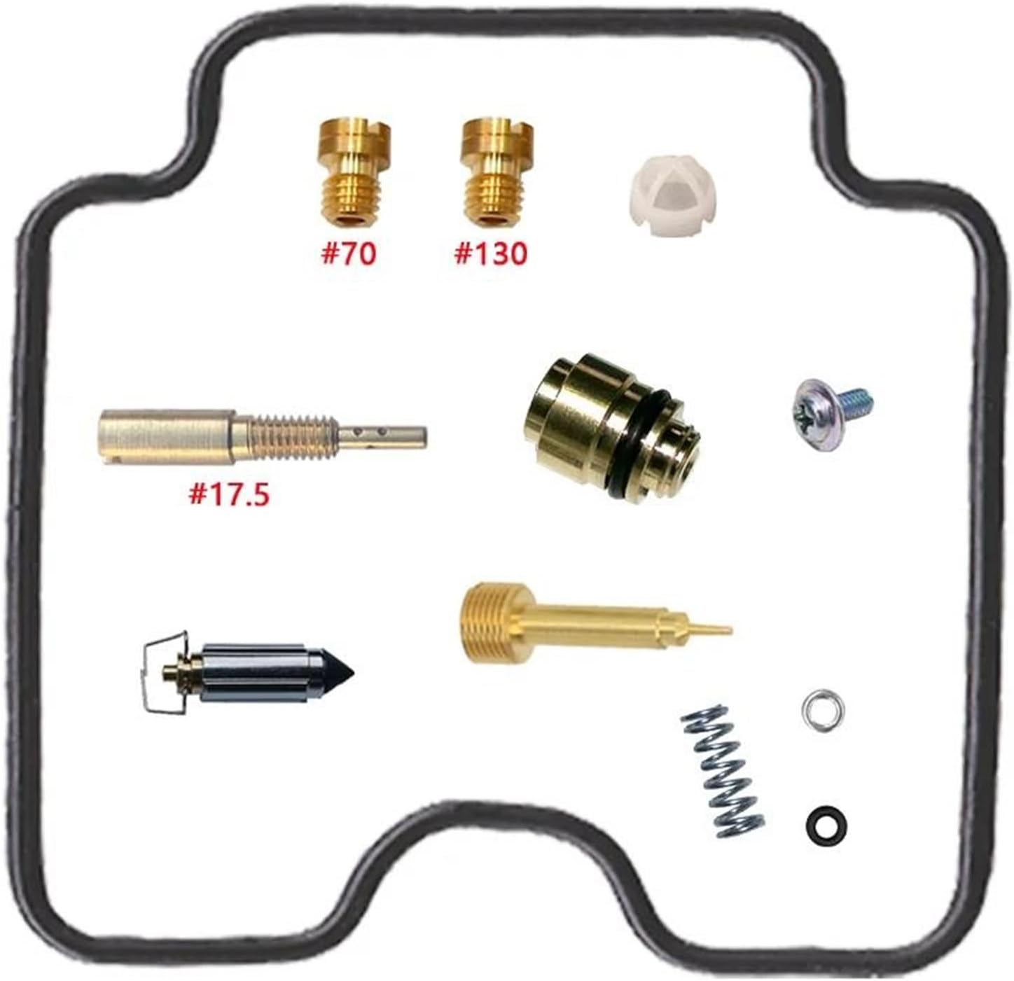 キャブレター パーツ オーバーホールキット に適合するヤマハ YFM450FWAN ATV KODIAK 450 4WD 2003-