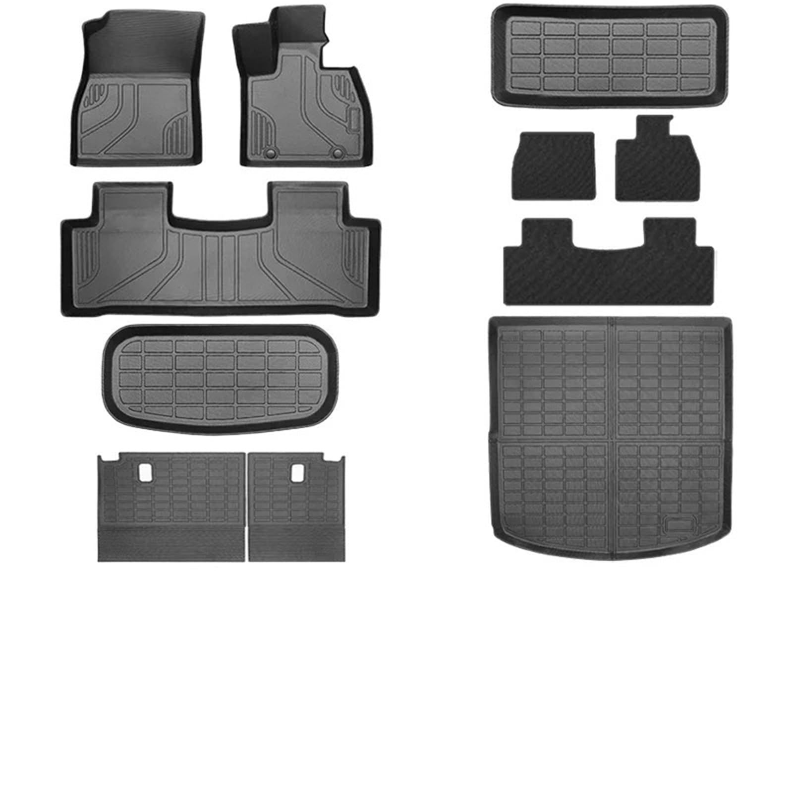 maty samochodowe Do BYD SEALION 7 2024 2025 | Dywaniki samochodowe (tylko RHD), oparcie bagażnika Frunk(11PCS Full Set)