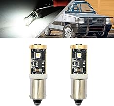 NSLUMO Pair of 3 LED Position Lights BA9S T4W FIAT PANDA MK1 Typ 141 1986-2002 Ultra Bright 6000K White for Parking Lights