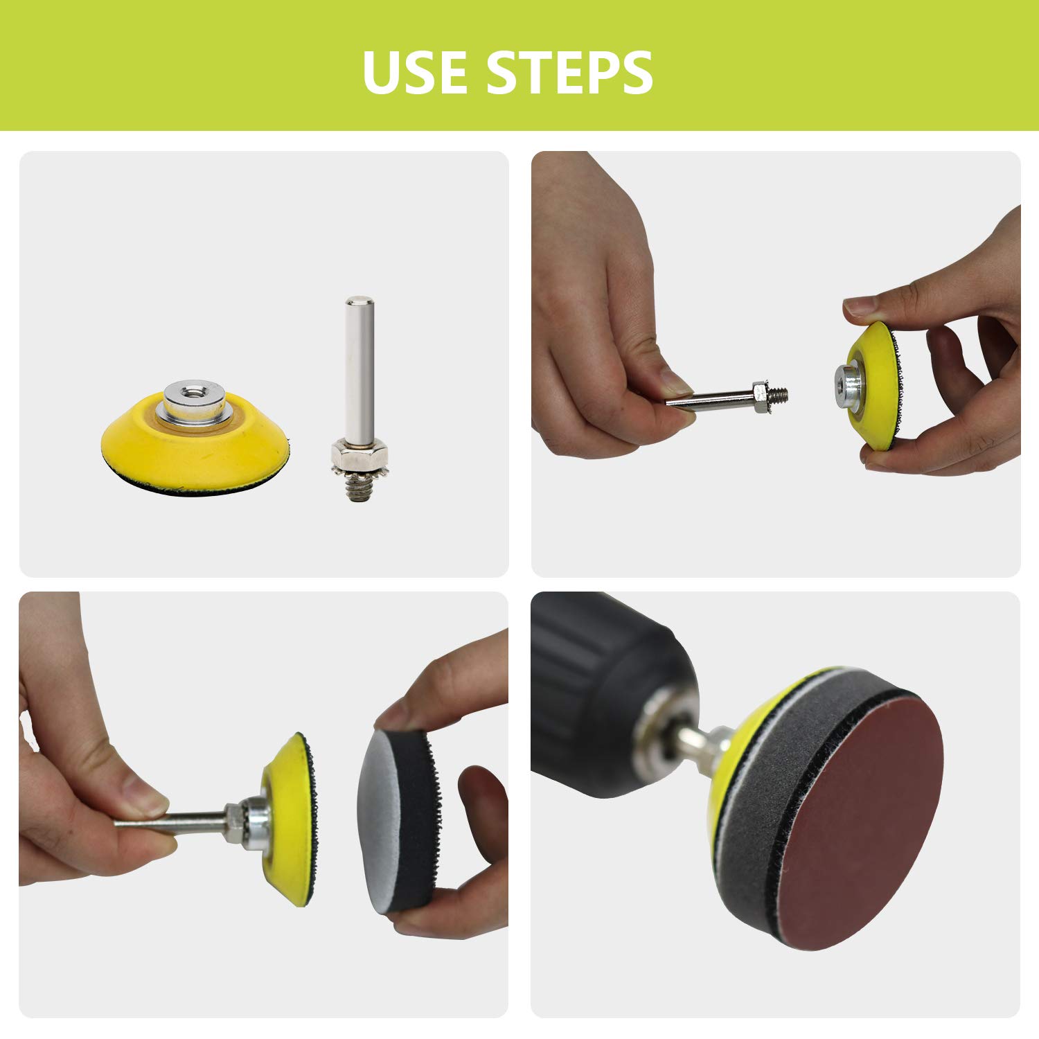 20 Dischi Abrasivi 2 Pollici | Per Smerigliatrice | Carburo Di Silicio | Per Metallo E Vernice - Foto 5