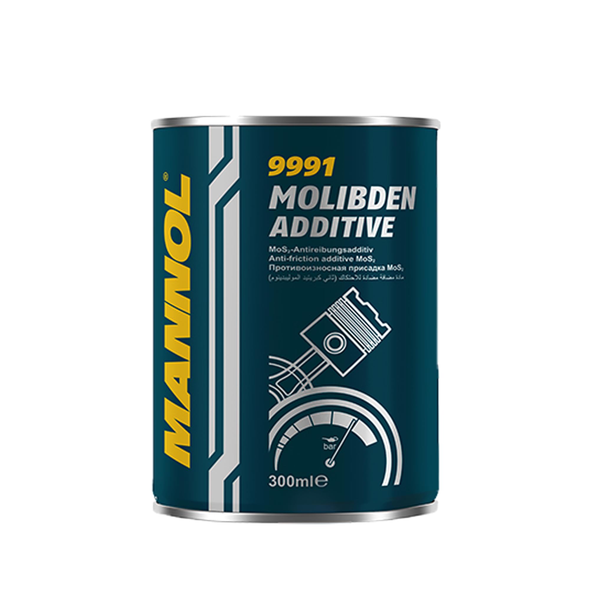 9991 MOLIBDEN ADDITIVE for Engine | Transmission Oil | All Four-Stroke Petrol and Diesel Engines | Prevents Jamming | Compatible with All Filters | Reduces Noise (1, 300)
