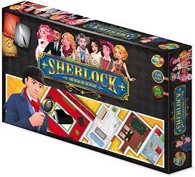 GGB Plast Jogo de Tabuleiro Investigação Detetive Sherlock, 7+ anos, 2 a 6 jogadores