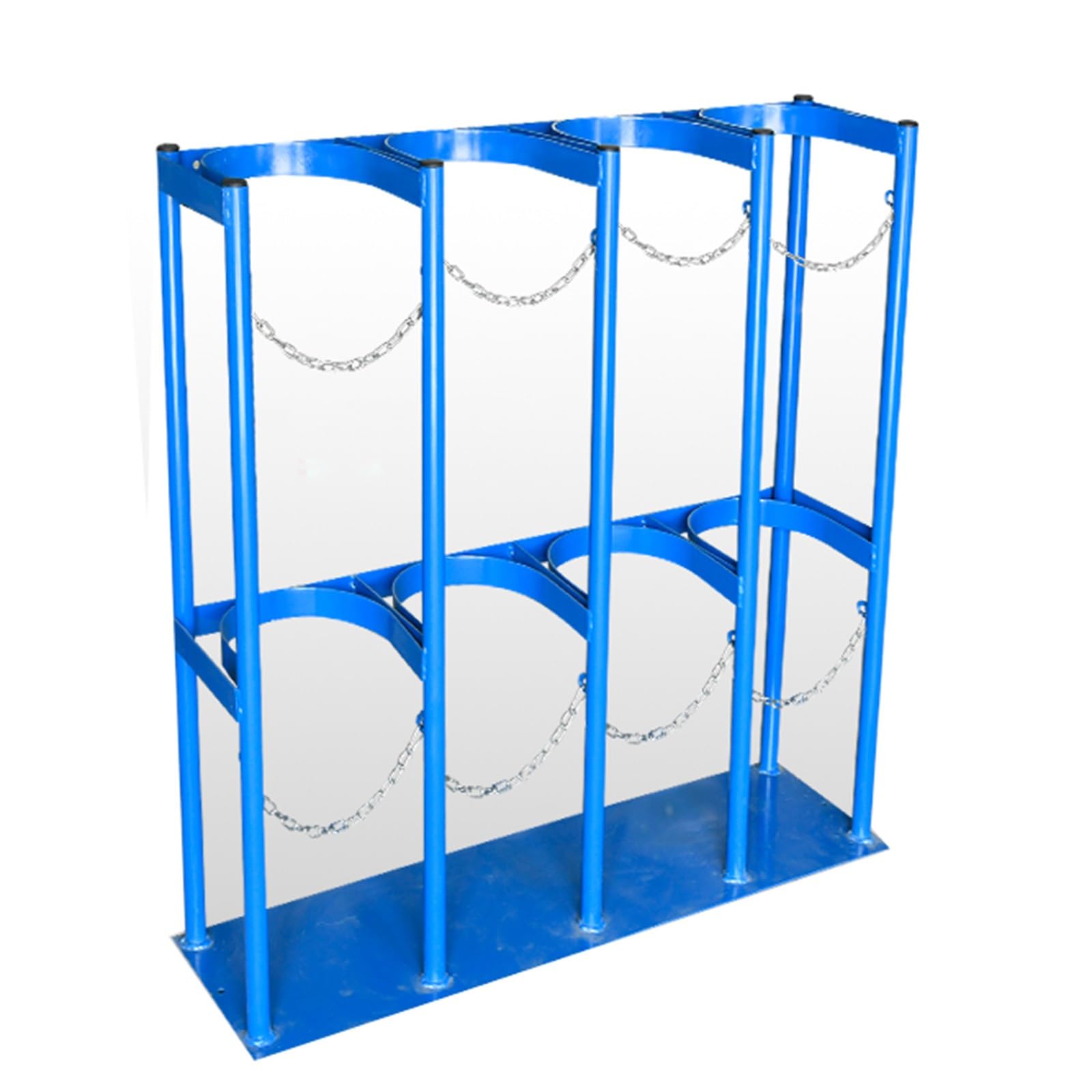 Gasflasche Halterung Gasflaschenhalter Flaschenhal Flaschenschrank für Lagerung 8L 10L Stickstoff Acetylen Wasserstoff, Festes Flaschenregal mit Schutzkette und Schrauben, Schul-Laborflaschen-Tankgest