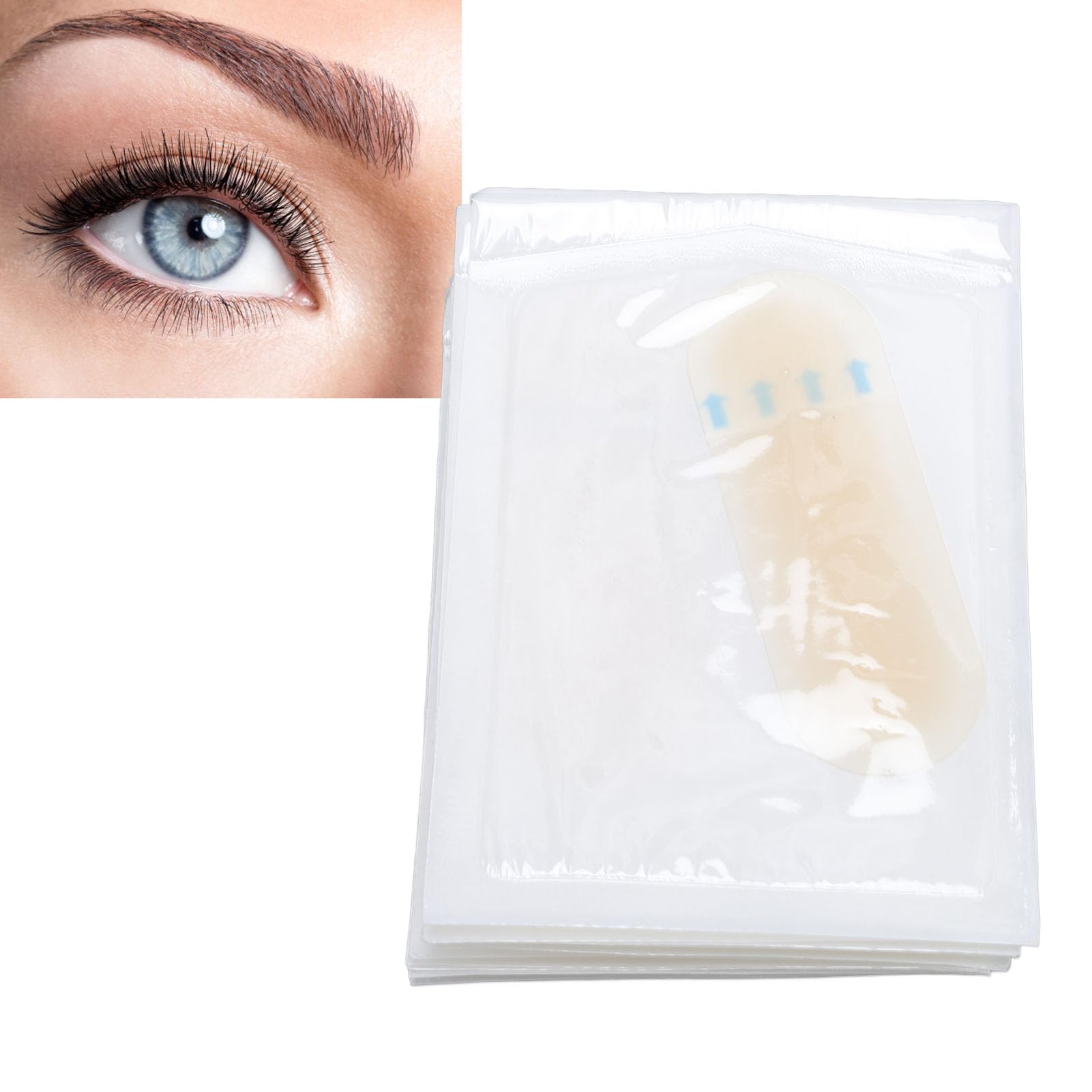 20PCS Light Skin Color Transfer Eyebrow Skin Sticker Practice Makeup Eyebrow Stencil Stickers - Image 3