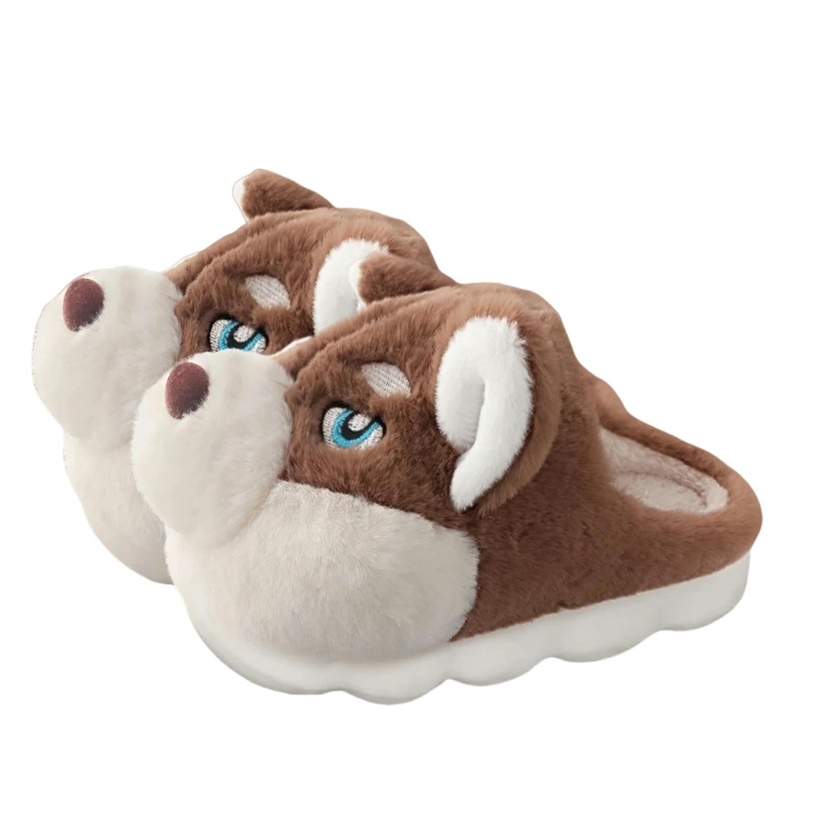 Pantofole Pantofole di Cotone Maschile Autunno Inverno Interno Casa Spessa Fondo Resistente al Freddo Resistente Grazioso Usura-kahki-40-41
