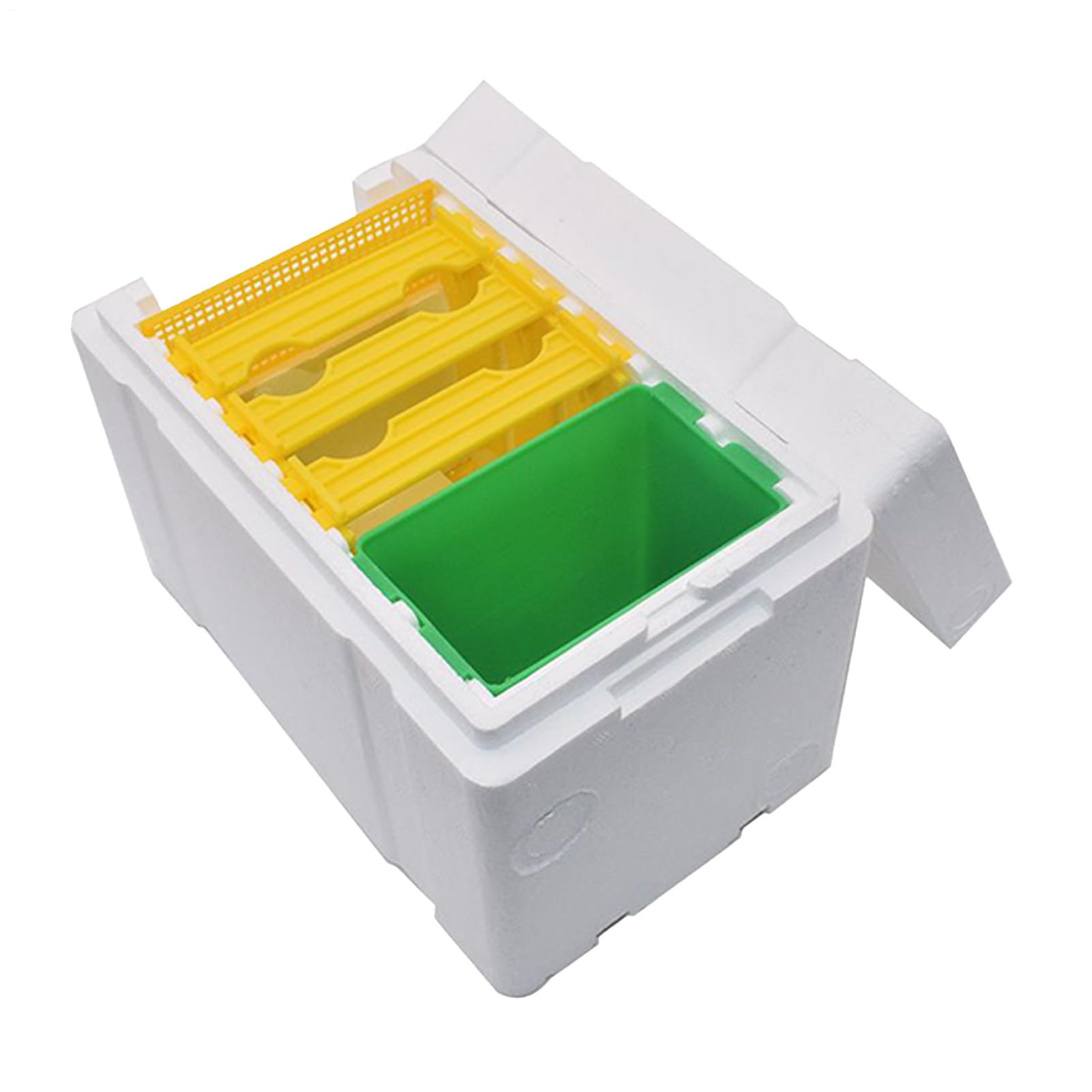 Boîte à ruche de soutien de la Reine - Optimisation des performances dans la ruche en mousse de mousse de série, accessoires de jardin avec compartiment pour débutants, terrasse de jardin d'hiberné