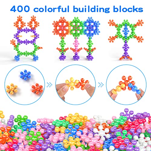 Babyhome 400 Pieces Building Blocks Kids Stem Toys, Interlocking Solid Plastic Educational Toys Sets For Preschool Kids Boys And Girls Aged 3+, Safe Material Creativity Kids Toys #TOP1