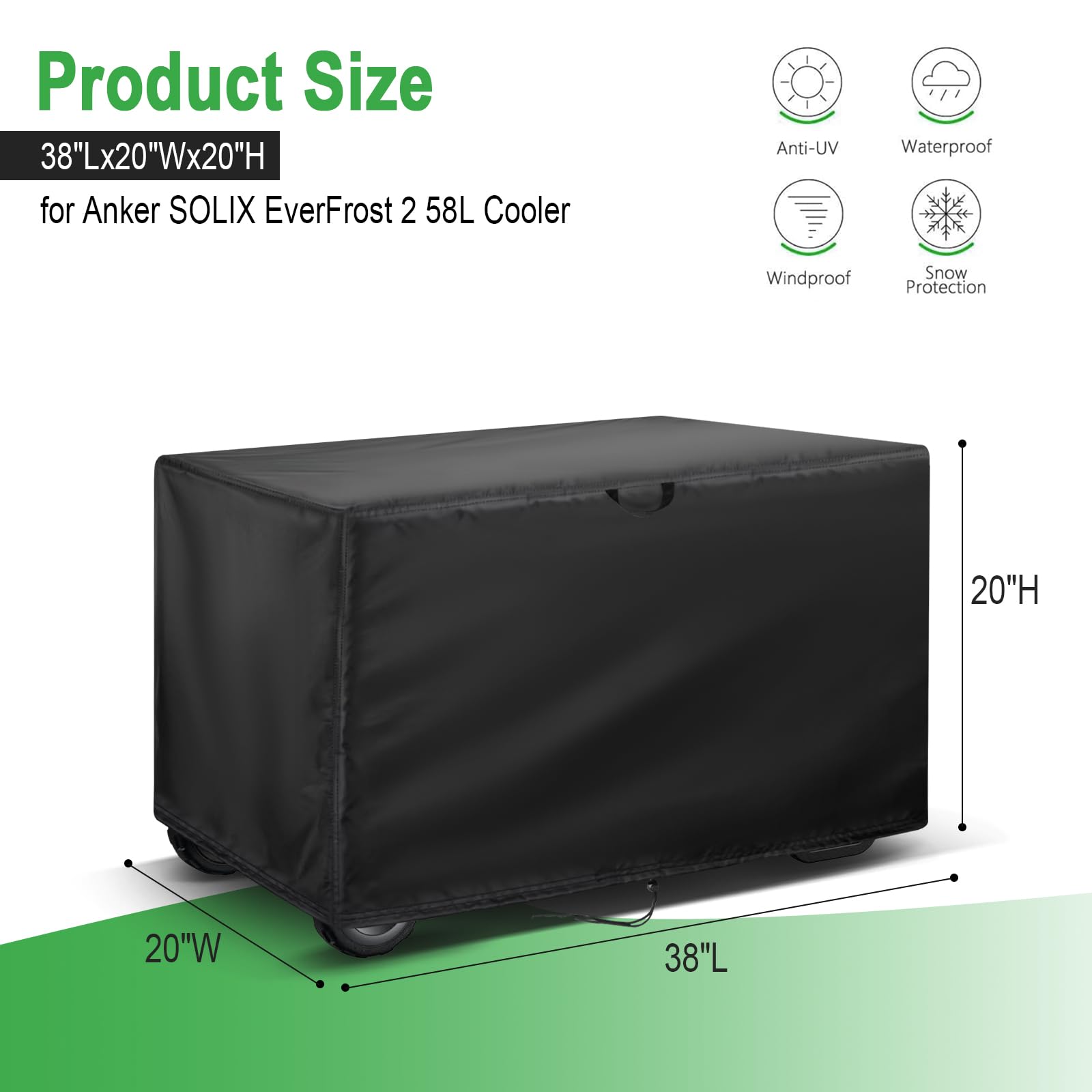 Amazon.com: Electric Cooler Cover for Anker SOLIX EverFrost,500D
