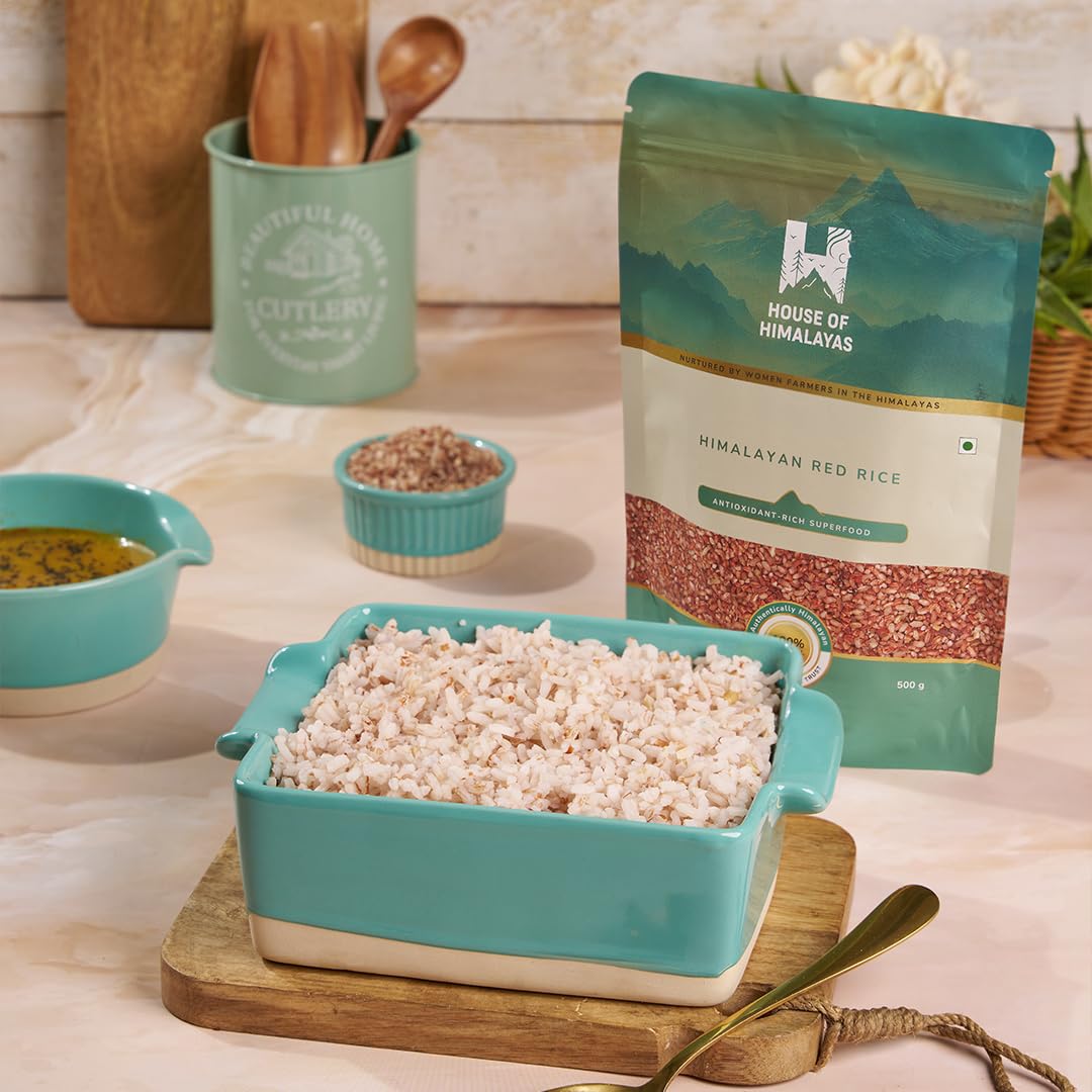 House of Himalayas - Authentic Himalayan Red Rice 500 gm - Low Glycemic Index | Rich in Antioxidants, Iron, Fibre and Vitamins |Natural lal chawal of Uttarakhand (B0D7PPN11X) Amazon Price History, Amazon Price Tracker