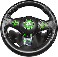 Volante De Vibração Gamer Com Pedais e Cambio Para Xbox360 PC PS2 PS3 Preto Giro 180º - KP-5815A
