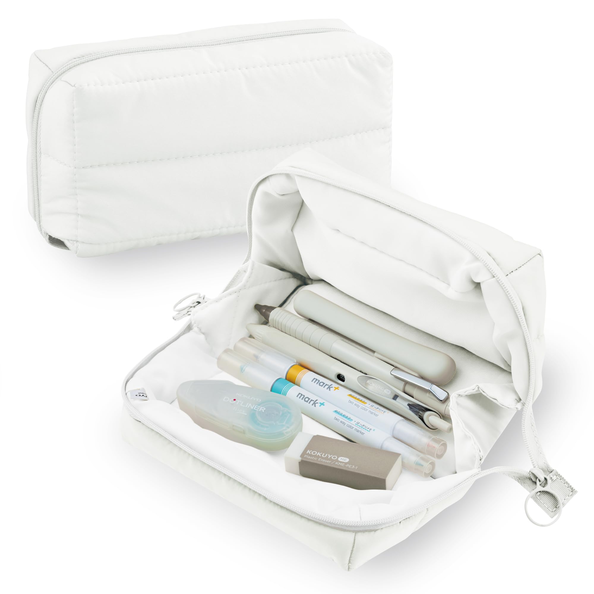 Amazon | コクヨ ペンケース モココ ペディンタイプ ホワイト F