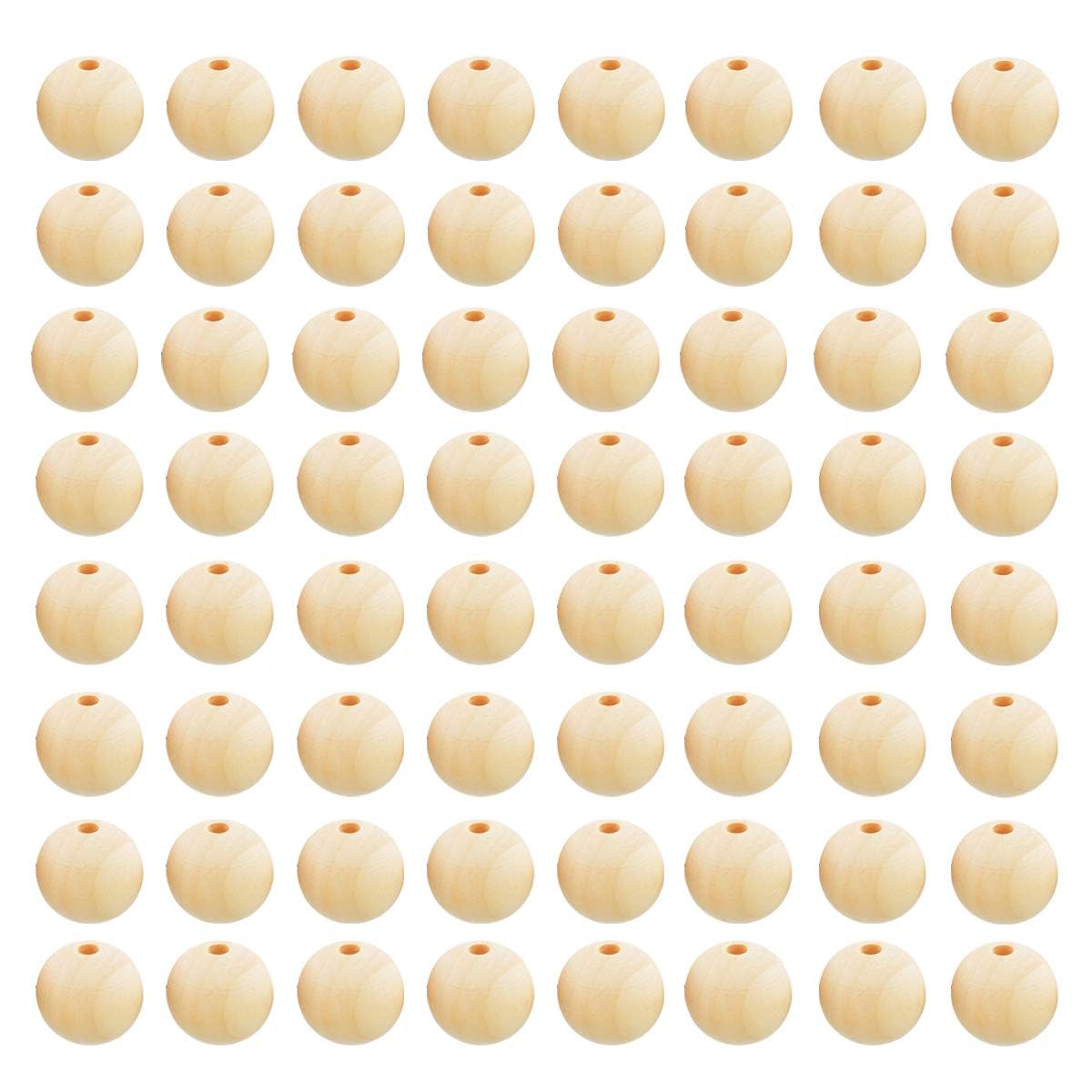 1000pcs 10mm Wood Beads Unfinished Natural Wooden Spacer Beads Round Ball Wood Loose Beads for DIY Craft Jewelry Bracelet Necklace Making