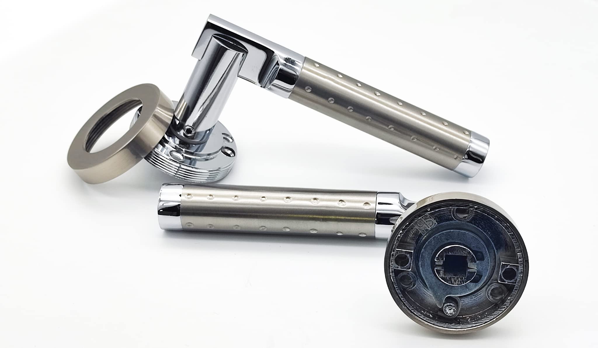 2 Maniglie Per Porte In Legno Con Foro Chiave, Interasse Legno 195 Mm - Foto 8