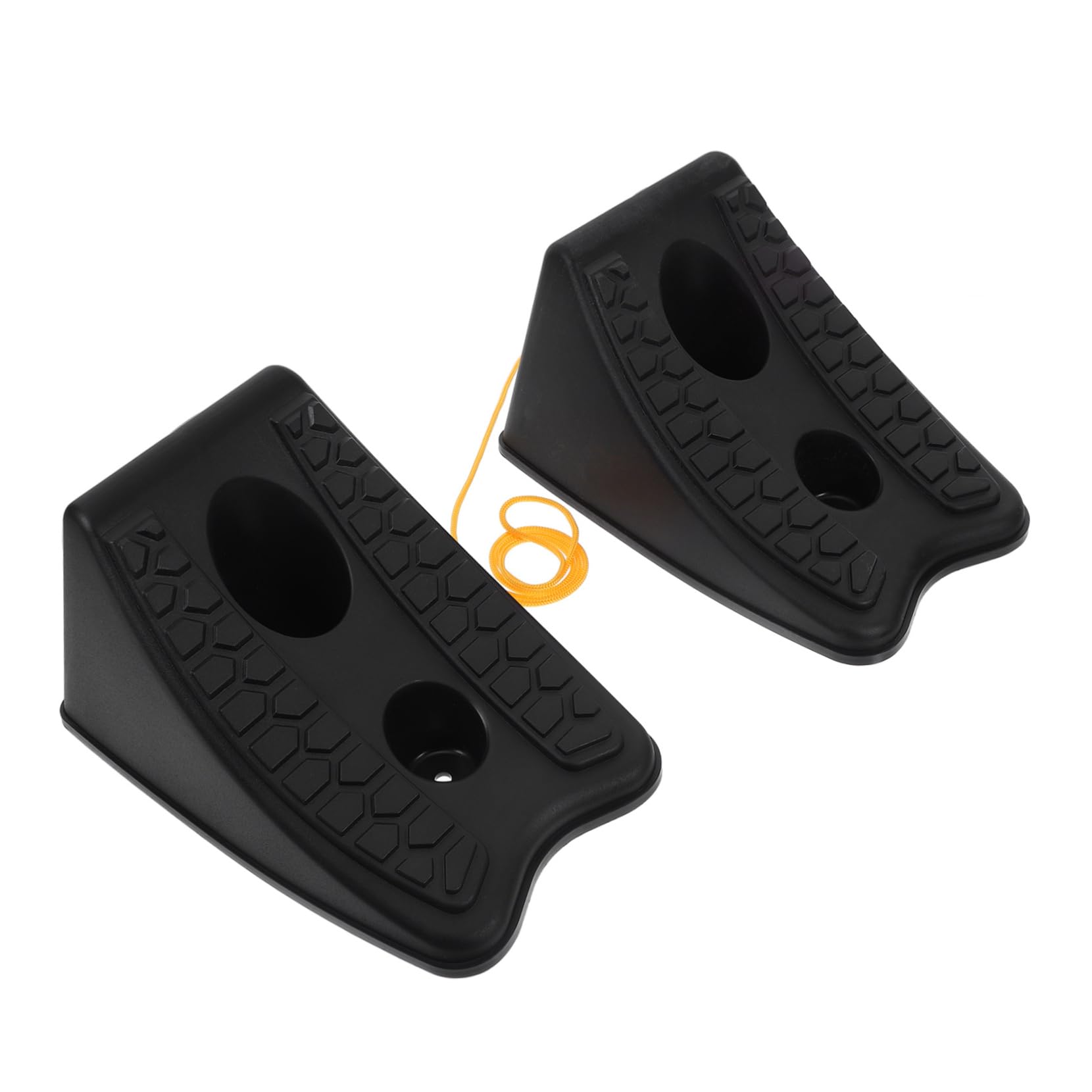 iplusmile 8 STK Autoreifen-Stoppblock Radstopp Befestigungsblock für Fahrzeugreifen Reifenstopper für Motorräder Radstabilisator Anhänger die Autos Autokeil robuster Radblock Radkeil Gummi