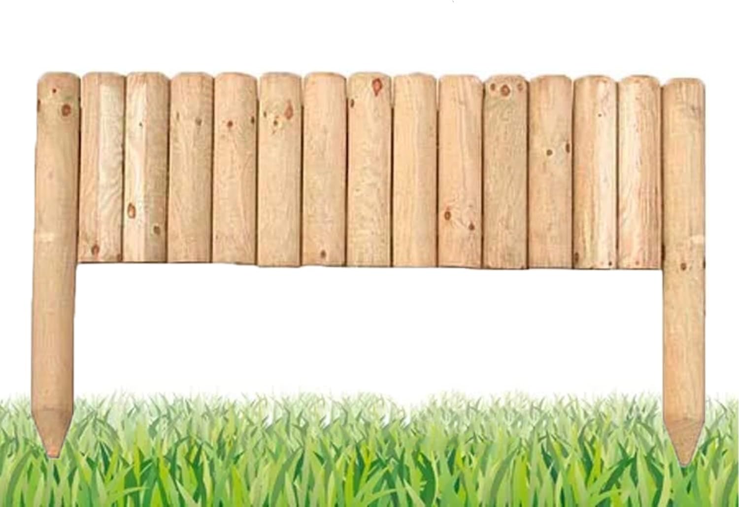 zeeyrak wooden garden edging, lawn edging border, flower bed garden