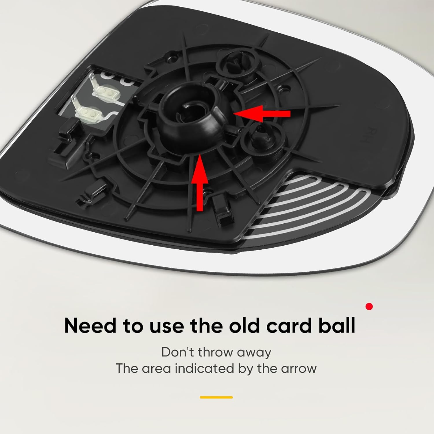 Compatible with Mazda CX5 Passenger Side Mirror, 2013 2014, Mazda CX-5 - Right Side Mirrors Replacement Glass with Backing Plate, Power Heated