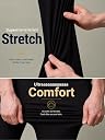 SaintX Men's Jogger Pants | 4-Way Stretchable Wrinkle-Free Athleisure Wear | Tapered Fit Casual Pull-Up Trousers | Gym, Travel Smart Plush & Luxurious Comfort (ST38_M Grey_38) gallery image