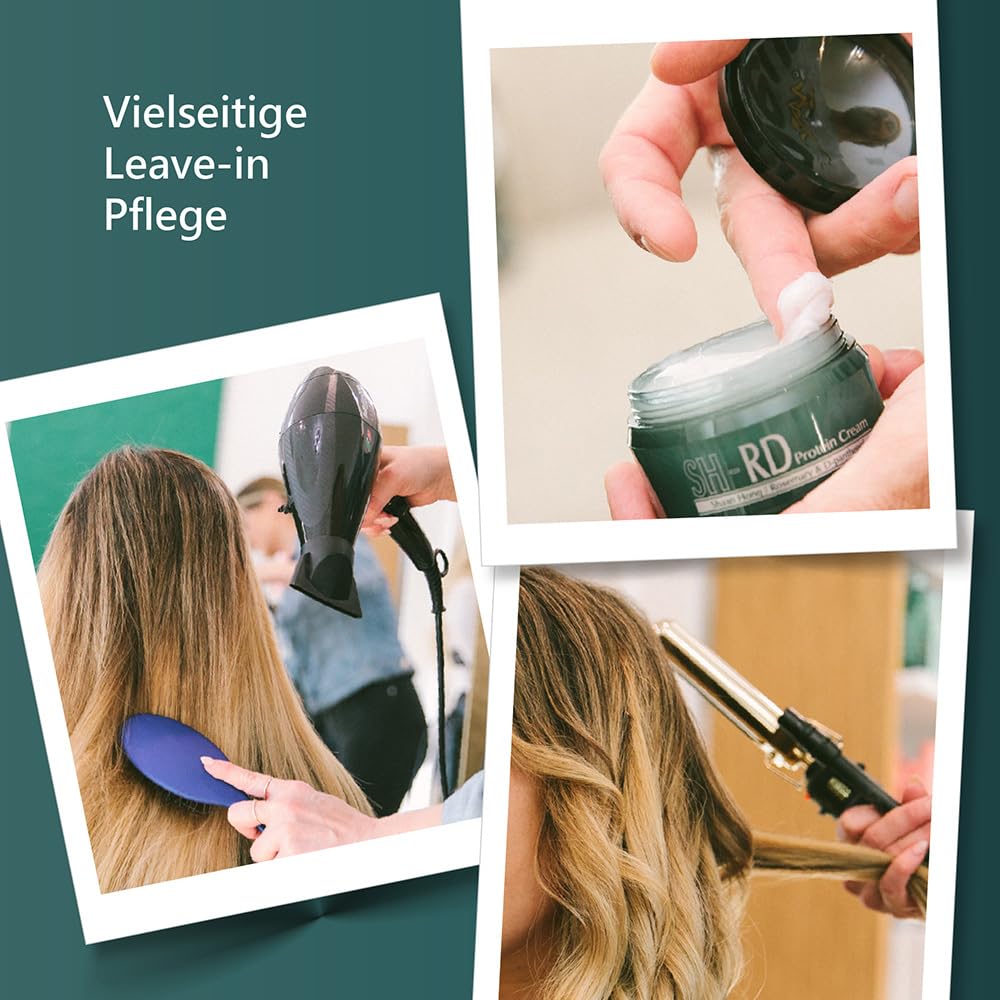 SH-RD Protein Haarcreme | Leave-in Pflege für trockenes, brüchiges Haar | Mit Vitamin B5 & Rosmarin | Anti-Frizz Haarprotein & Reparierende Kur - 150ml
