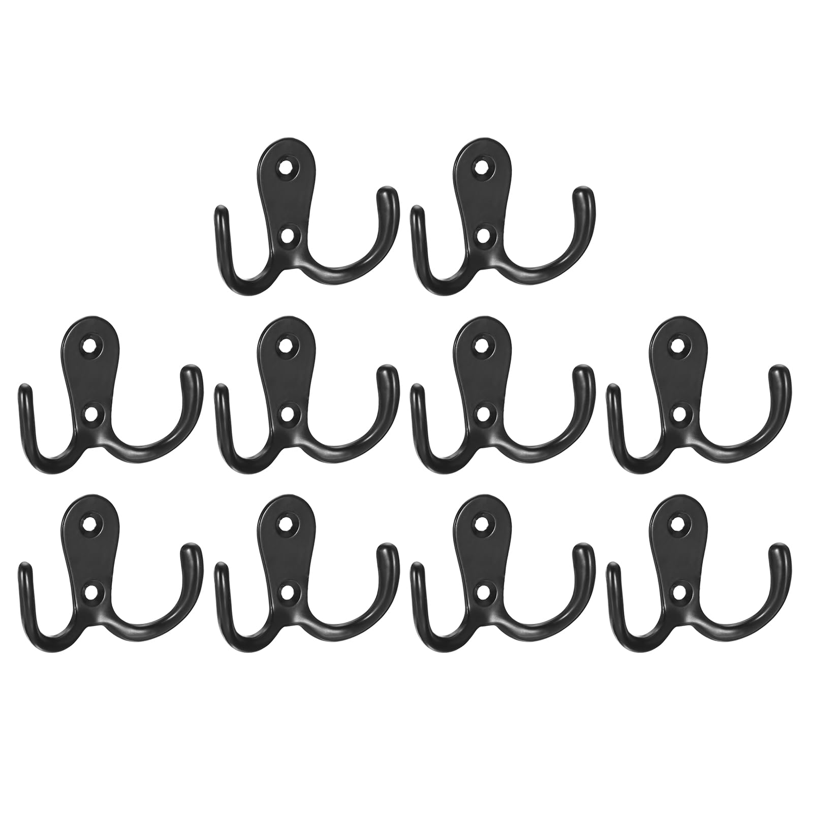 Crochets pour suspendre manteau et sac à dos grâce à la double griffe rétro