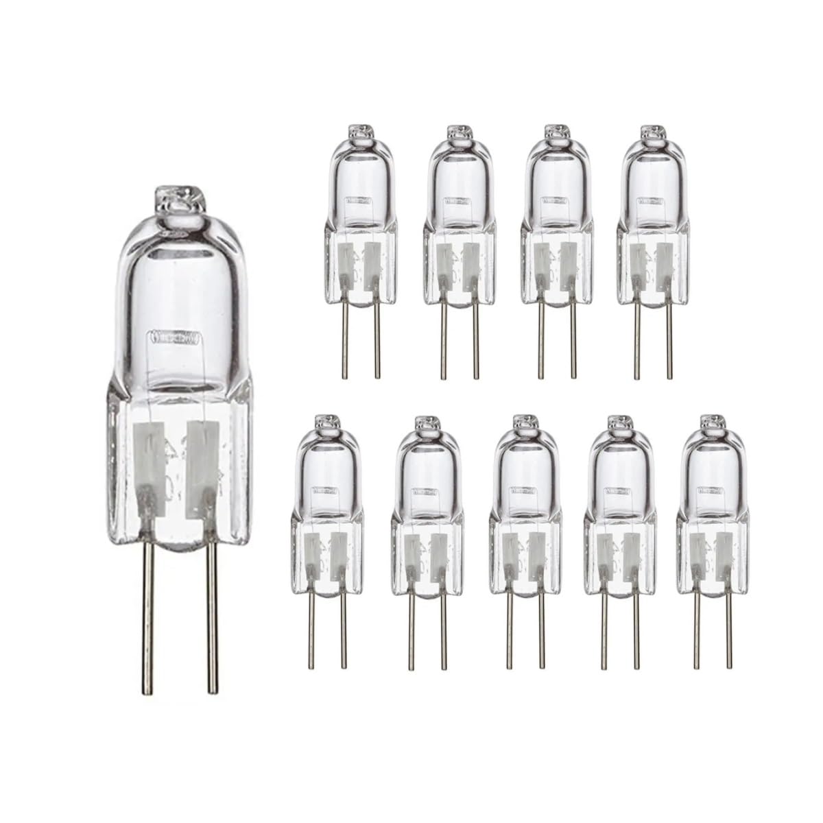 G4 Halogenlampen 6V 12V 24V 110V 230V, dimmbarer T3 JC Bi-Pin-Sockellampe, warmweiß für den Kronleuchter, Mikroskop-Laboroptikinstrumente (20 PC/230V-35W)