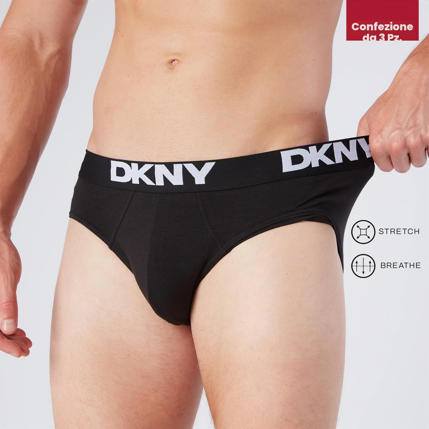 DKNY Kelso Slip Uomo (Pacco da 3)
