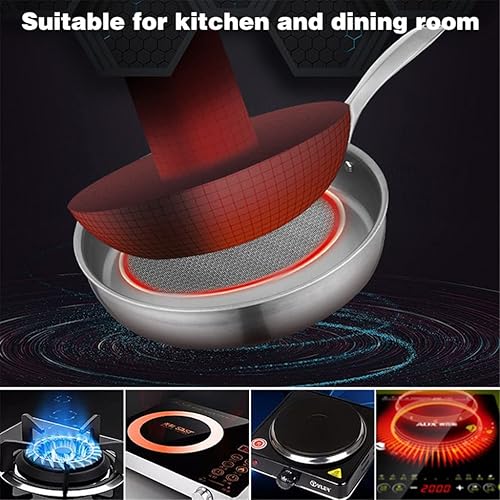 Miniatura 4 de CXDTBH - Sartén para freír, utensilios de cocina, sartén antiadherente, filete y huevo, compatible con inducción para cocina y restaurante