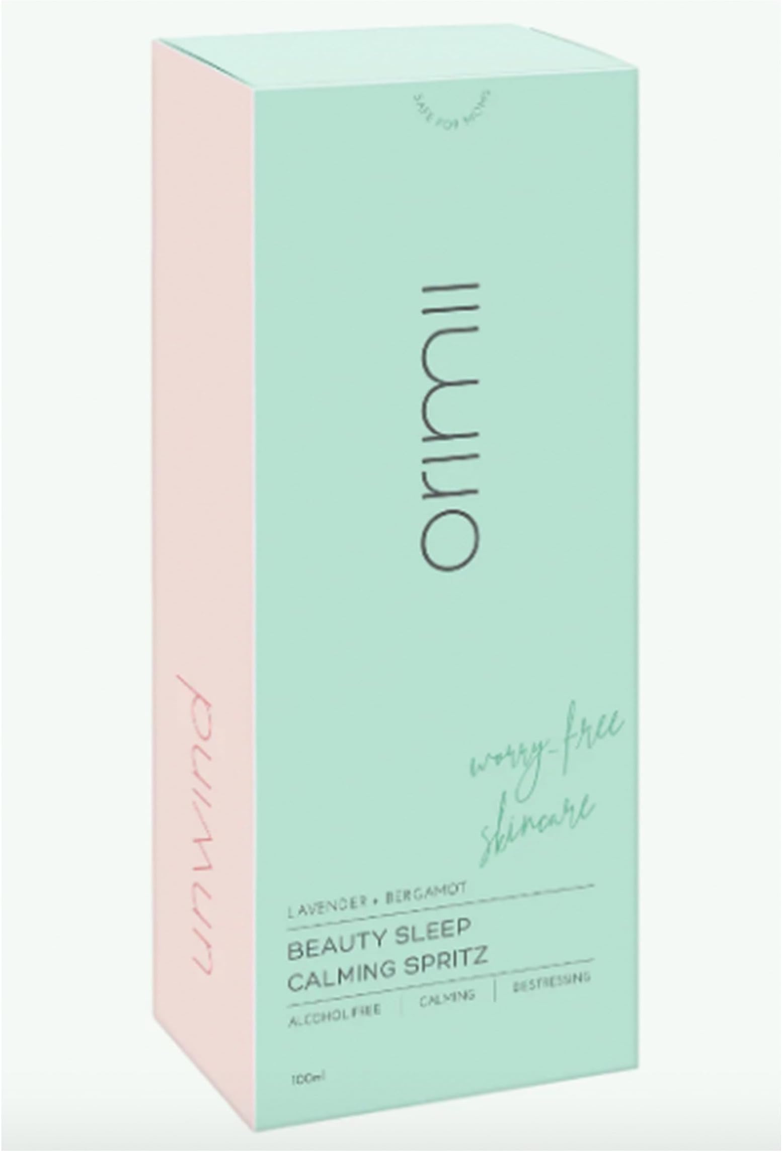 Orimii Beauty Sleep Calming Spritz - Alcohol Free, Calming & Destressing - Helps You Relax, Ease Anxiety & Get A Good Night's Rest with Lavender & Bergamot - 100 ml