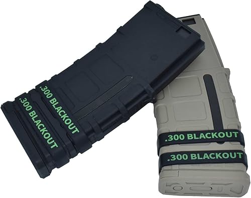 Miniatura 3 de Paquete de 12 bandas de marcado Miaozhun .300 Blackout Magazine 300 BLK Magazine Calibre Identificación