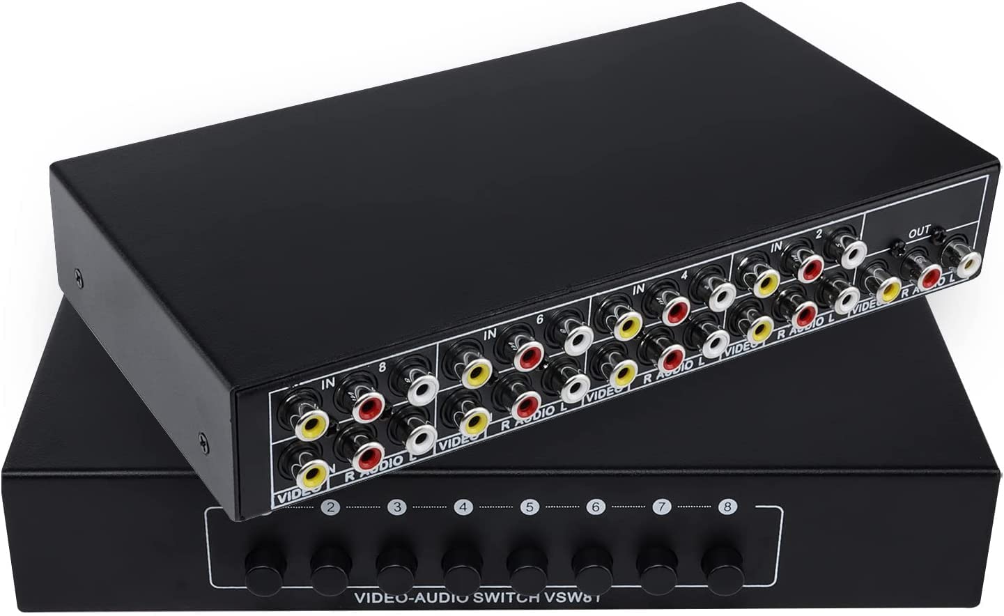 Amazon.com: 8 in 1 Out 3 RCA AV Audio Video Splitter