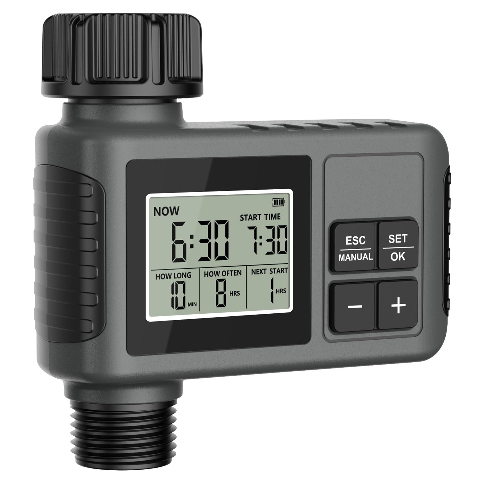 Timer per l'irrigazione, Programmatore automatico 'acqua Smart Dip Irrigazione di irrigazione Rubinetto da giardino Tubo flessibile Timer for cortile esterno domestico IPX5