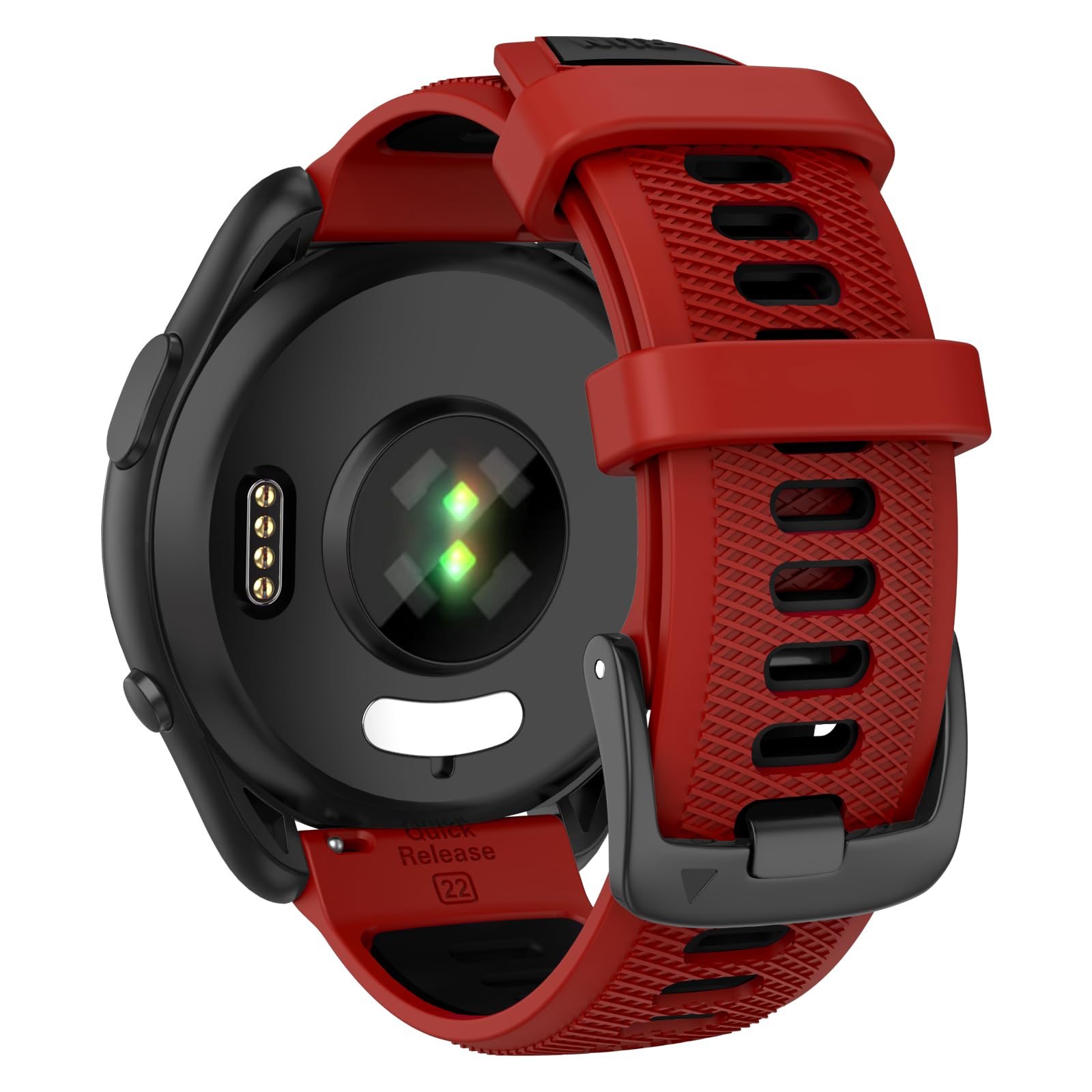 OVERSTEP Compatible with Garmin Forerunner 265 Replacement Band, Quick Release 22mm Watch Bands for Forerunner 255, Vivoactive 4, Venu 2, Venu 3 Smart