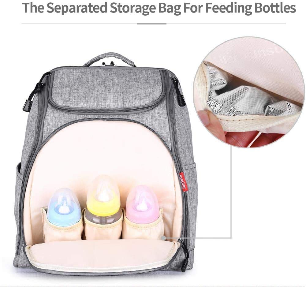 Borsa Per La Mamma Borsa Per Il Cambio Del Pannolino Per Neonati Zaino Per Passeggino Per Neonati Di Grande Capacità Per Maternità (Blu)