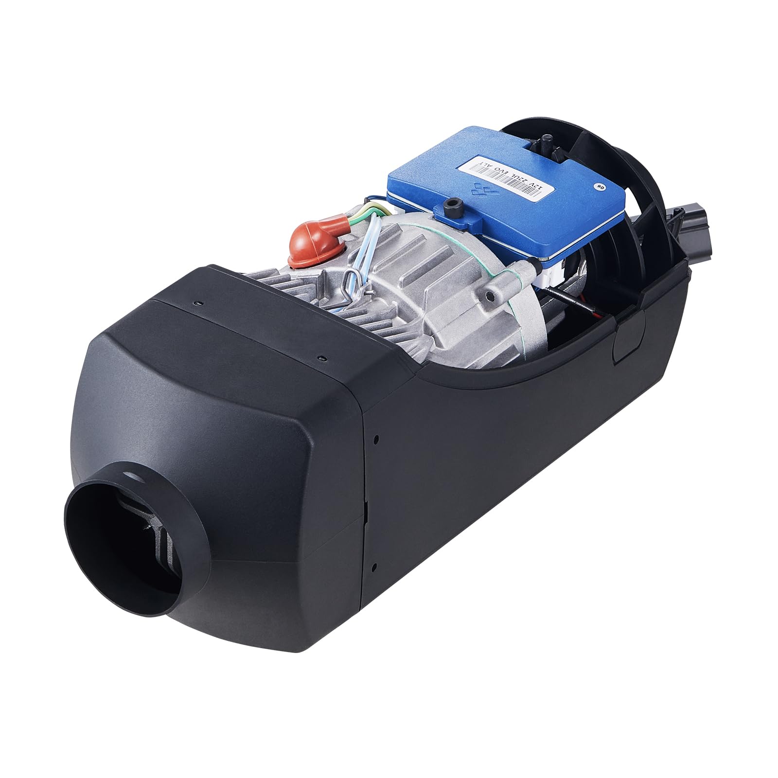 VEVOR Ogrzewacz wysokoprężny 12V 2kW 0.12-0.26 L/h Ogrzewacz powietrza Diesel 8-36 ° C Regulowany 10-15m² Sterowanie LCD Inteligentny i pilot zdalnego sterowania 10L zbiornik do samochodu kempingowego