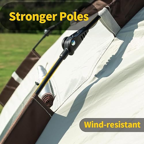 Miniatura 4 de Tienda de campaña con configuración instantánea, tienda impermeable, 1-2 personas, fácil instalación rápida, tiendas familiares para acampar