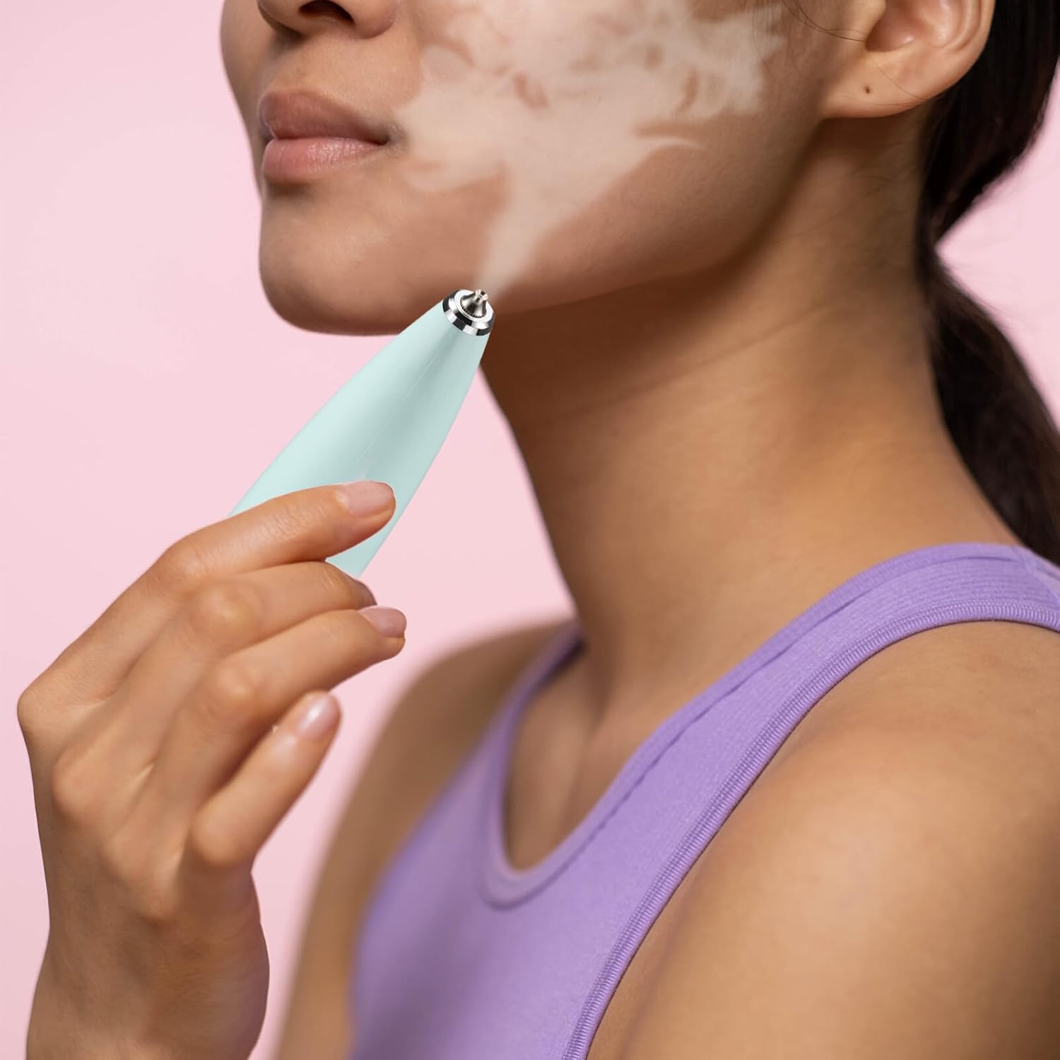 NOLITOY Portable Facial Steamer Oxygen Injection Facial Mister for Women Mini Steamer for Face Handheld Face