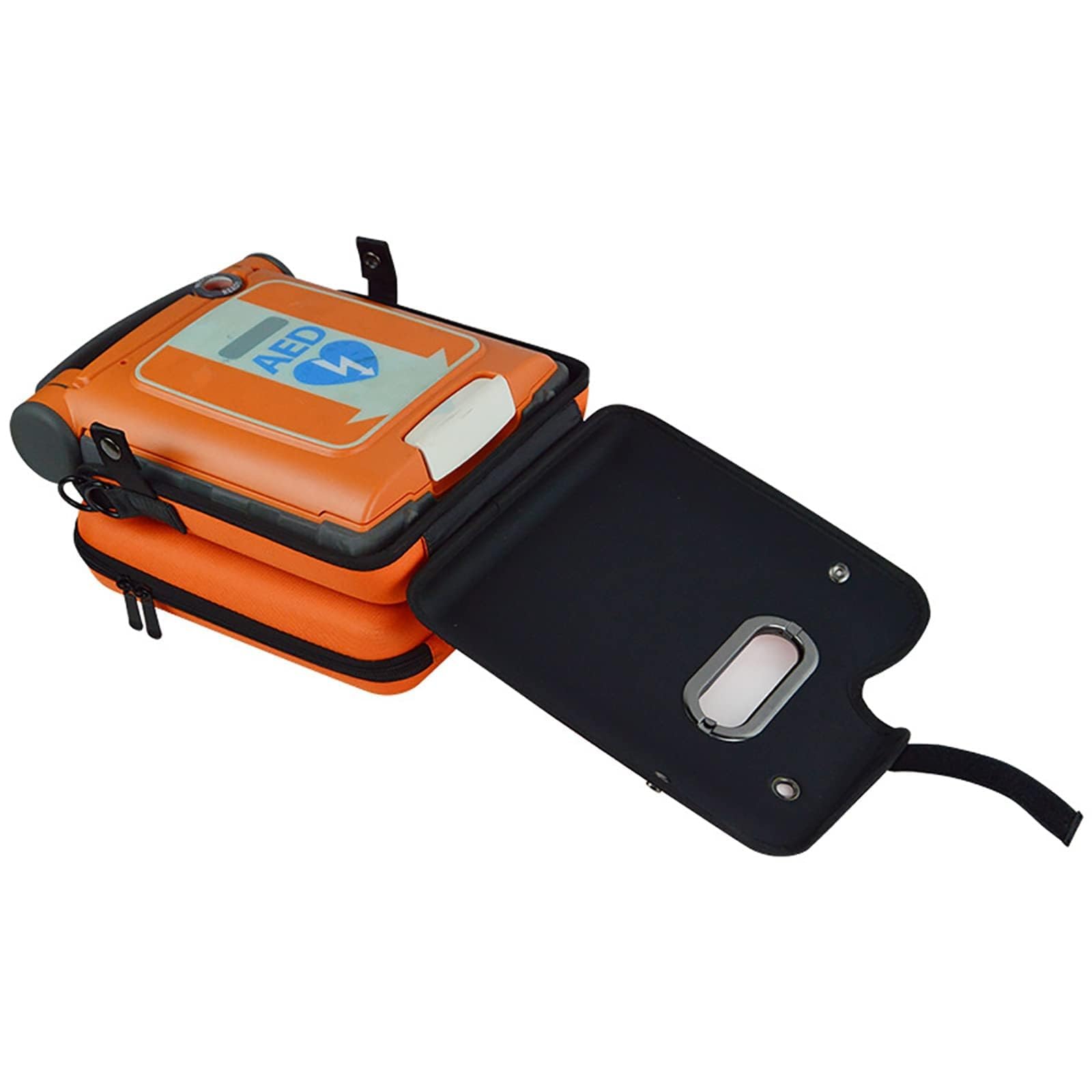 COYEUX Sac De Rangement pour Défibrillateur Aed, Sac De Rangement Durgence pour Traumatismes avec Bandes Réfléchissantes, Compatible avec Le Modèle Aed120g5, Conception avec Fenêtre Transparente pour