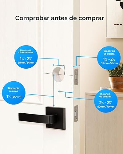 Miniatura 7 de eufy Security Smart Lock E30, cerradura de puerta de entrada sin llave con ecosistema Apple Home, cerrojo Wi-Fi integrado, cerradura de puerta