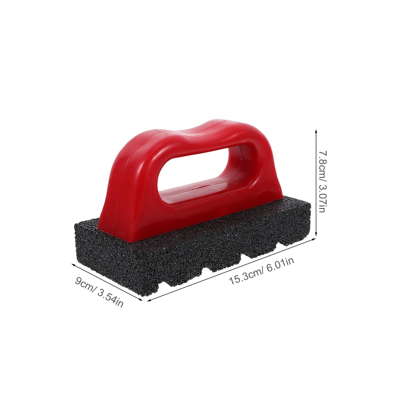 AUTSUPPL Rub Brick with Handle Masonry Rubbing Brick Concrete Sanding Block Masonry Tools Smoothing Cleaning Removing Marks Tool for Home Renovation Projects - Image 2