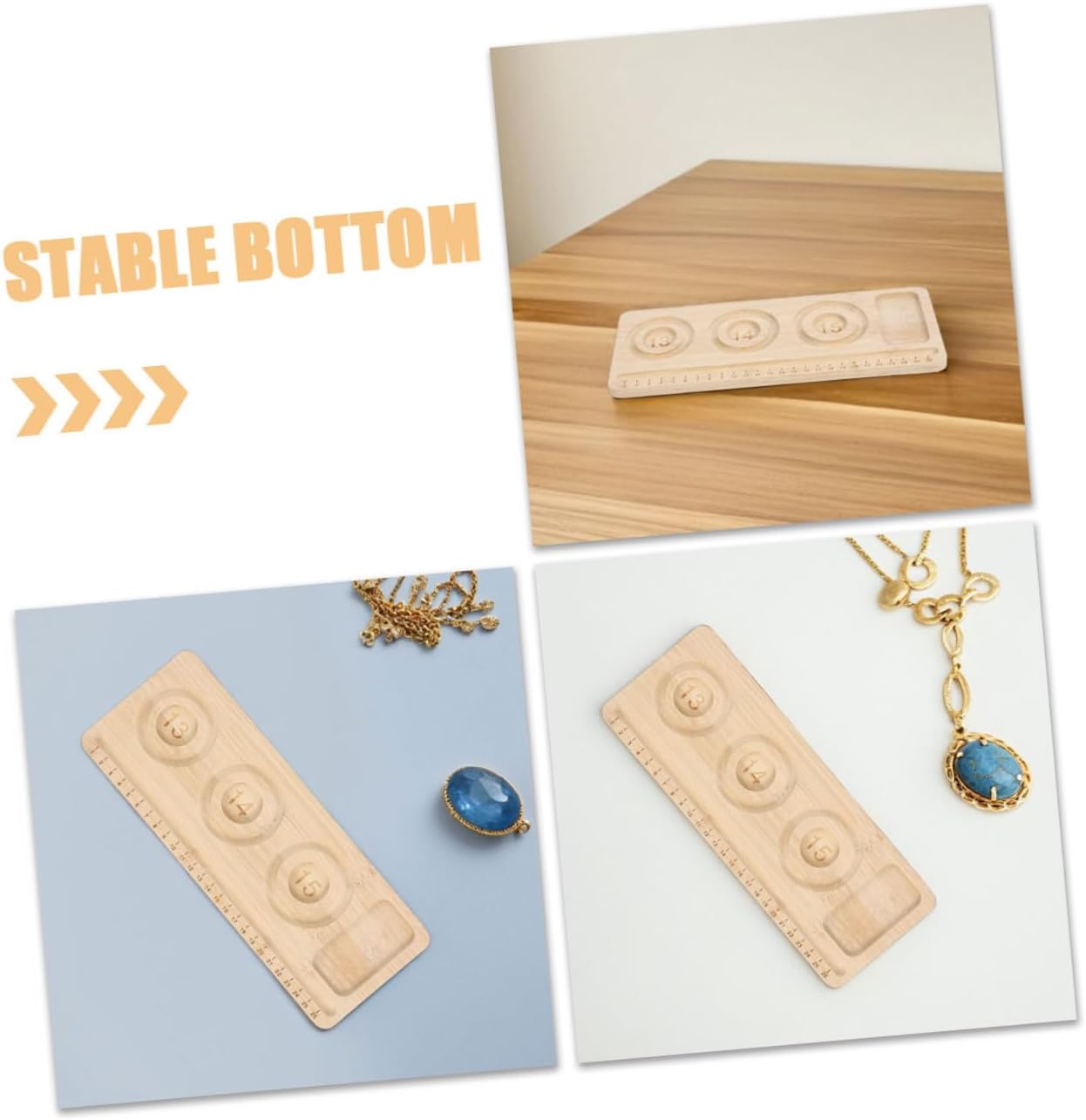 DOITOOL 2pcs Bead Board Multi Compartment Bracelet Tray for DIY Jewelry Making Elegant Wooden Beading Mat for Efficient Bead Organization Crafting Professional Settings