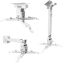 Projector Mount Wall or Ceiling Projection Mount Bracket with Adjustable Height and Extendable Arms Mount for Home and Office Projector